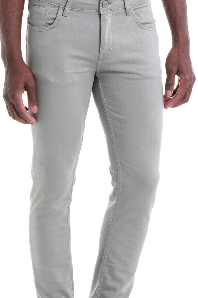 Taş Slim Fit Pamuklu 5 Cep Kanvas Pantolon - 5