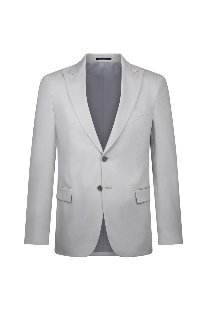 Gri Slim Fit Sivri Yaka Klasik Takım Elbise - Hatemoğlu (1)