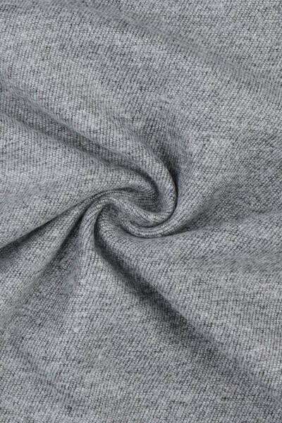 Gri - Vizon Çift Taraflı Atkı - 4