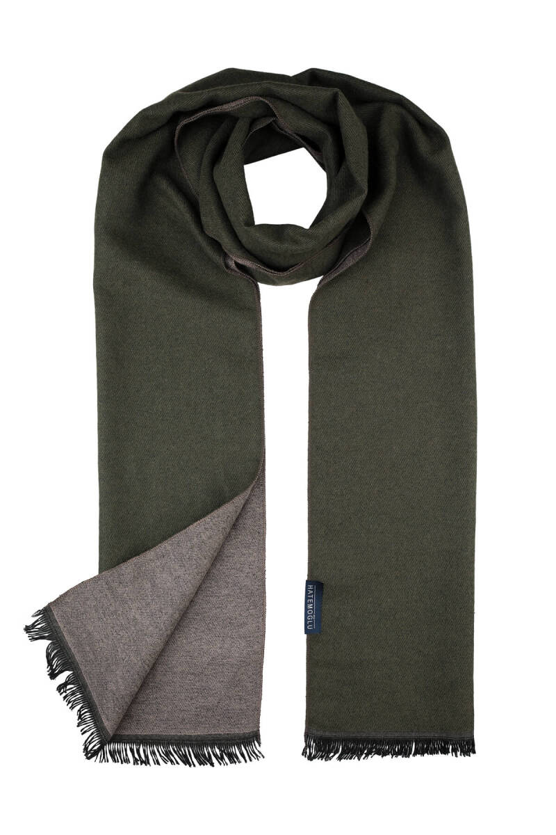 Haki - Bej Çift Taraflı Atkı - Hatemoğlu (1)