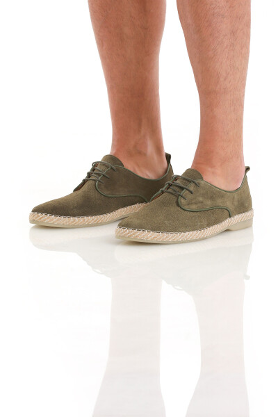 Haki Casual Bağcıklı Süet Ayakkabı - 2