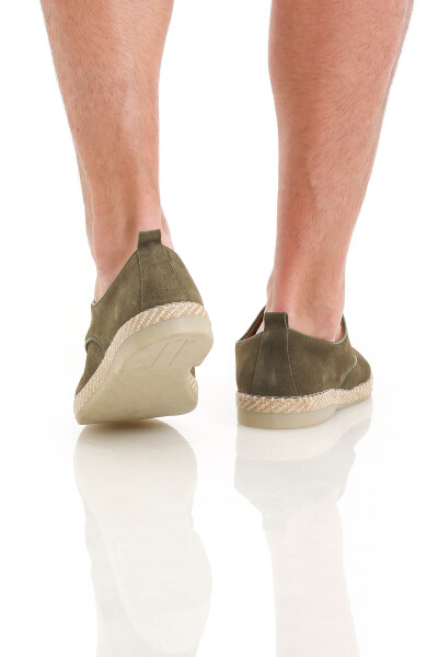 Haki Casual Bağcıklı Süet Ayakkabı - 5