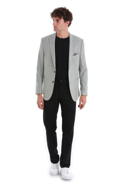 Haki Comfort Fit Mono Yaka Klasik Ceket - 2