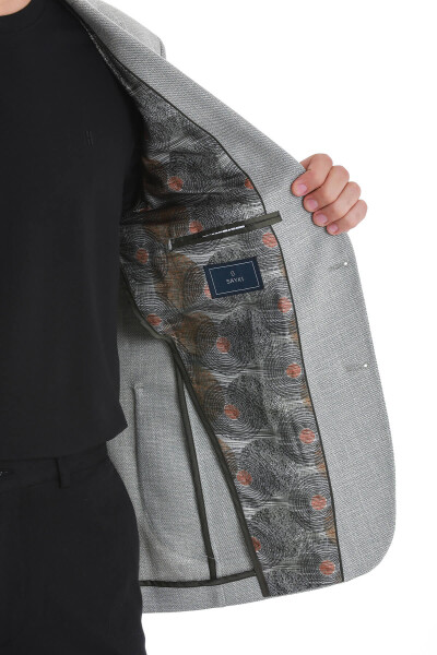 Haki Comfort Fit Mono Yaka Klasik Ceket - 6