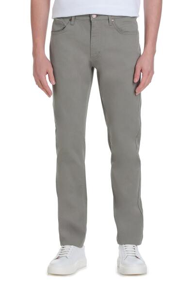 Haki Dinamik Fit 5 Cep Basic Kanvas Pantolon - 6