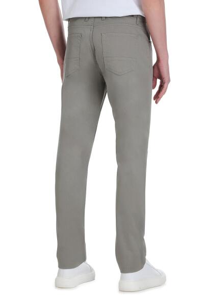 Haki Dinamik Fit 5 Cep Basic Kanvas Pantolon - 10