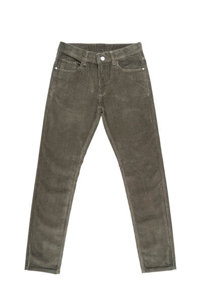 Haki Dinamik Fit 5 Cep Casual Kadife Pantolon - 2