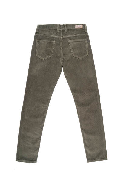 Haki Dinamik Fit 5 Cep Casual Kadife Pantolon - 3