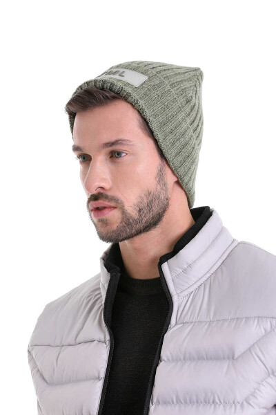 Haki Pamuklu Örgü Bere - 3