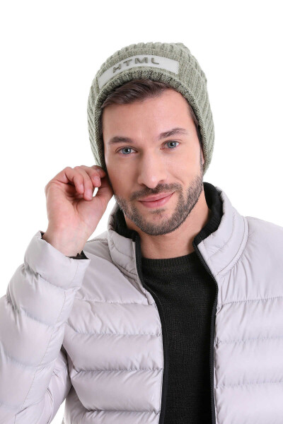 Haki Pamuklu Örgü Bere - 2