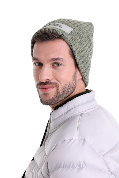 Haki Pamuklu Örgü Bere - 6