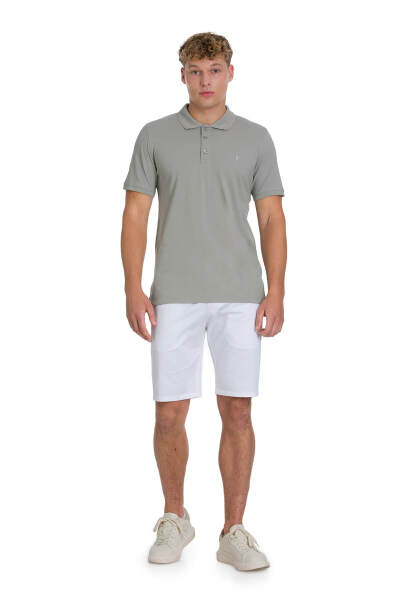 Haki Regular Fit 100% Pamuklu Polo Yaka Tişört - 2