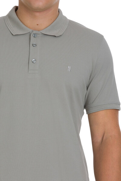 Haki Regular Fit 100% Pamuklu Polo Yaka Tişört - 4