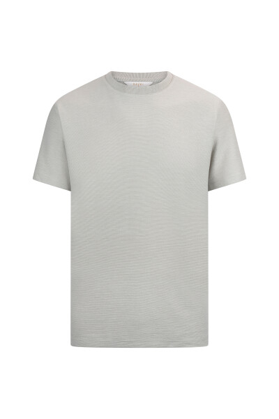 Haki Regular Fit Bisiklet Yaka Basic Tişört 