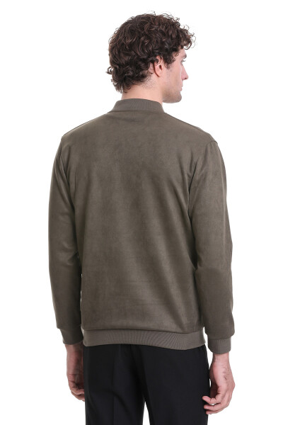 Haki Regular Fit Bomber Yaka Mevsimlik Mont - 7