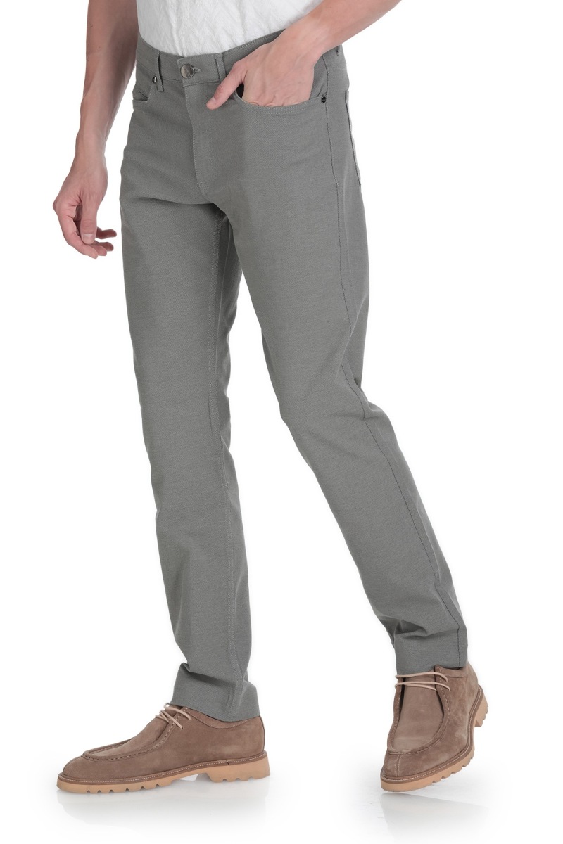 Haki Regular Fit Pamuklu 5 Cep Kanvas Pantolon - Hatemoğlu (1)