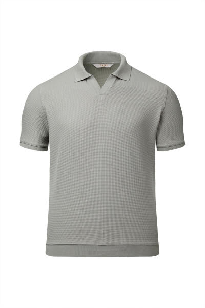 Haki Regular Fit Polo Yaka Pamuklu Tişört 