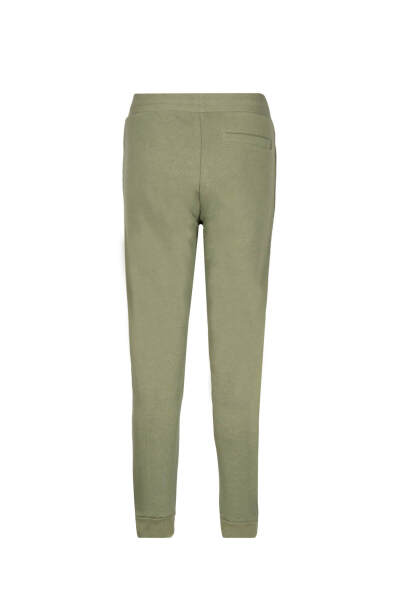 Haki Regular Fit Yandan Cepli Pamuklu Eşofman Altı - 2