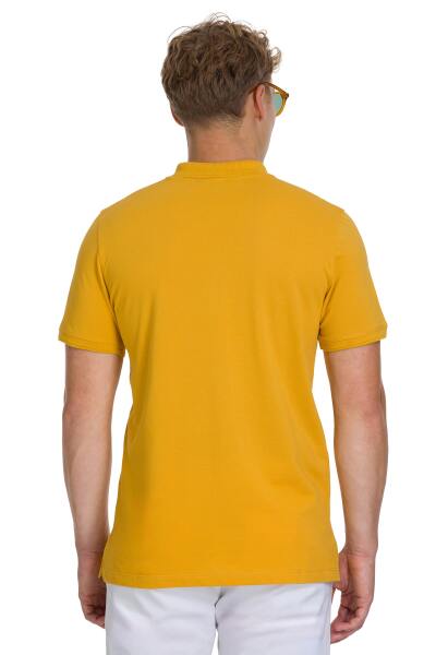 Hardal Regular Fit 100% Pamuklu Polo Yaka Tişört - 5