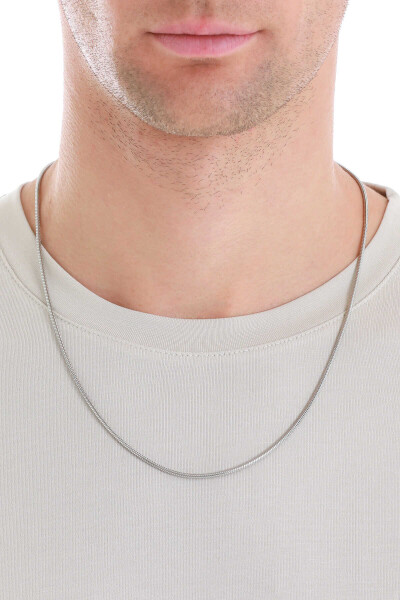 Hatemoğlu Çelik Zincir Erkek Kolye 