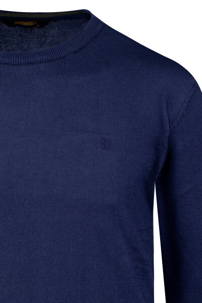 Mavi Regular Fit Bisiklet Yaka 100% Pamuklu Triko Kazak - 4