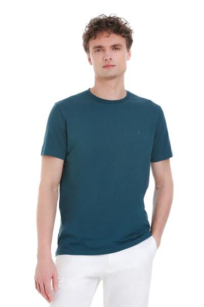 Mavi Regular Fit Bisiklet Yaka Pamuklu Tişört 