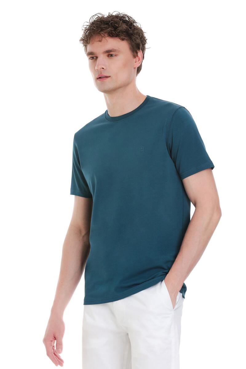 Mavi Regular Fit Bisiklet Yaka Pamuklu Tişört - HTML (1)