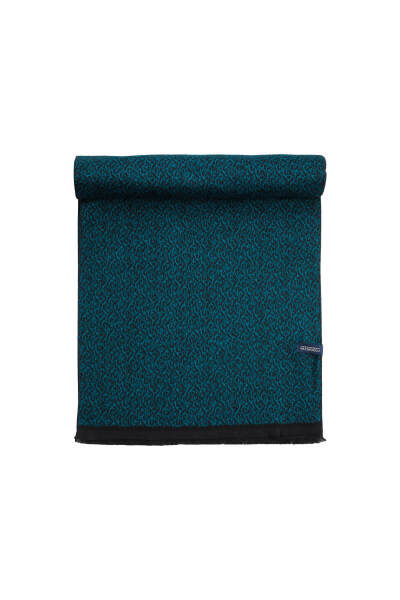  Mavi Desenli Atkı - 2