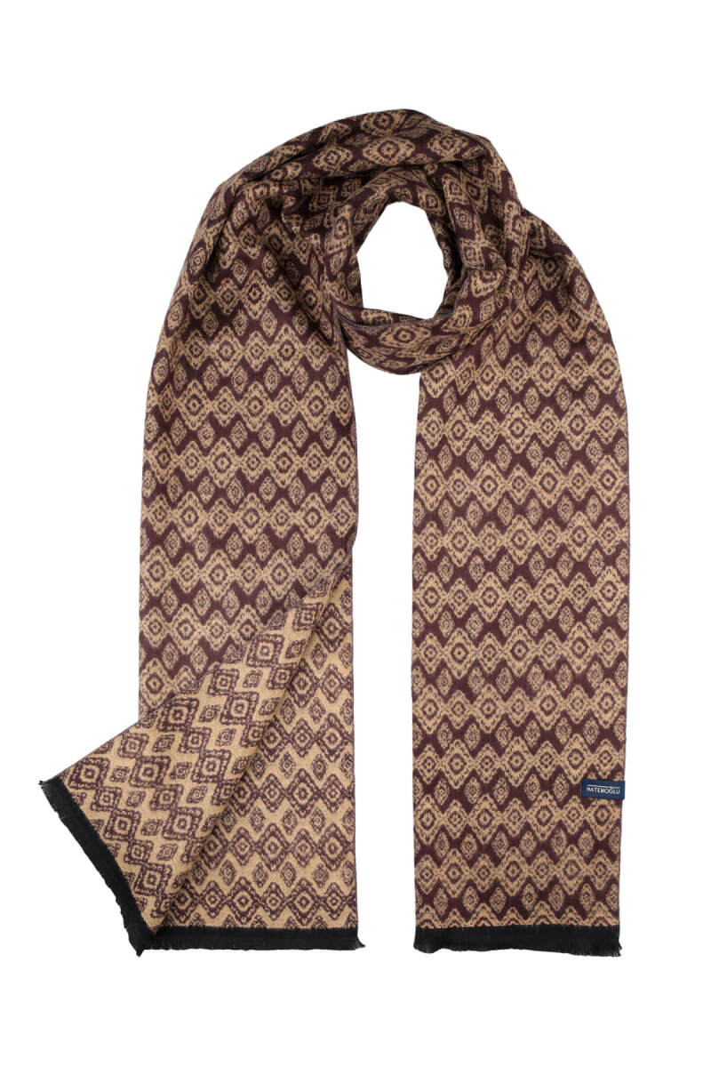 Kahverengi Desenli Atkı - Hatemoğlu (1)