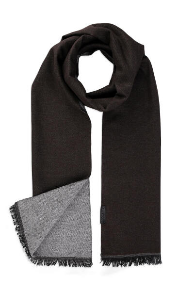 Kahverengi Çift Taraflı Atkı - 2