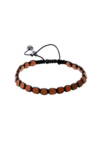 Sarı Hematit Taşlı Erkek Bileklik - 2