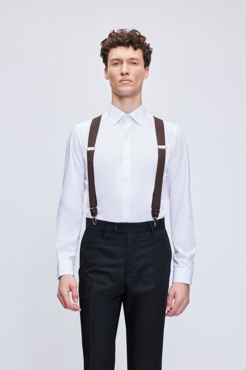 Kahverengi Pantolon Askısı - Hatemoğlu