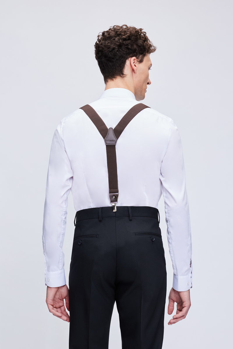 Kahverengi Pantolon Askısı - Hatemoğlu (1)