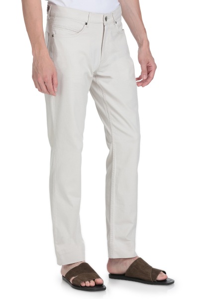 Keten Regular Fit Pamuklu 5 Cep Kanvas Pantolon - 2