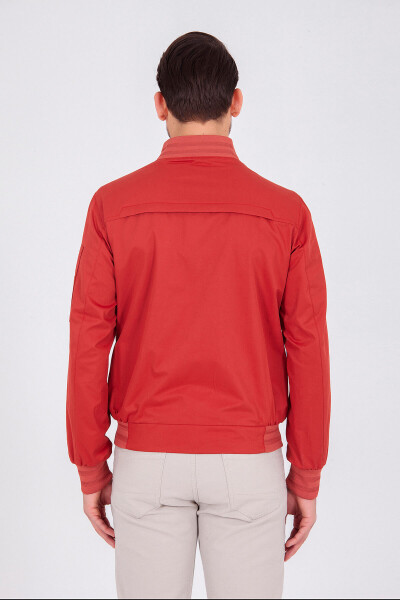 Kırmızı Slim Fit Mevsimlik Mont - 4