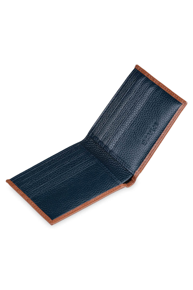 Lacivert 100% Deri Cüzdan - Saykı (1)