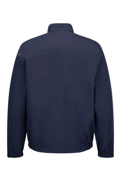 Lacivert - Bej Slim Fit Hakim Yaka Çift Taraflı Mevsimlik Spor Mont - 2