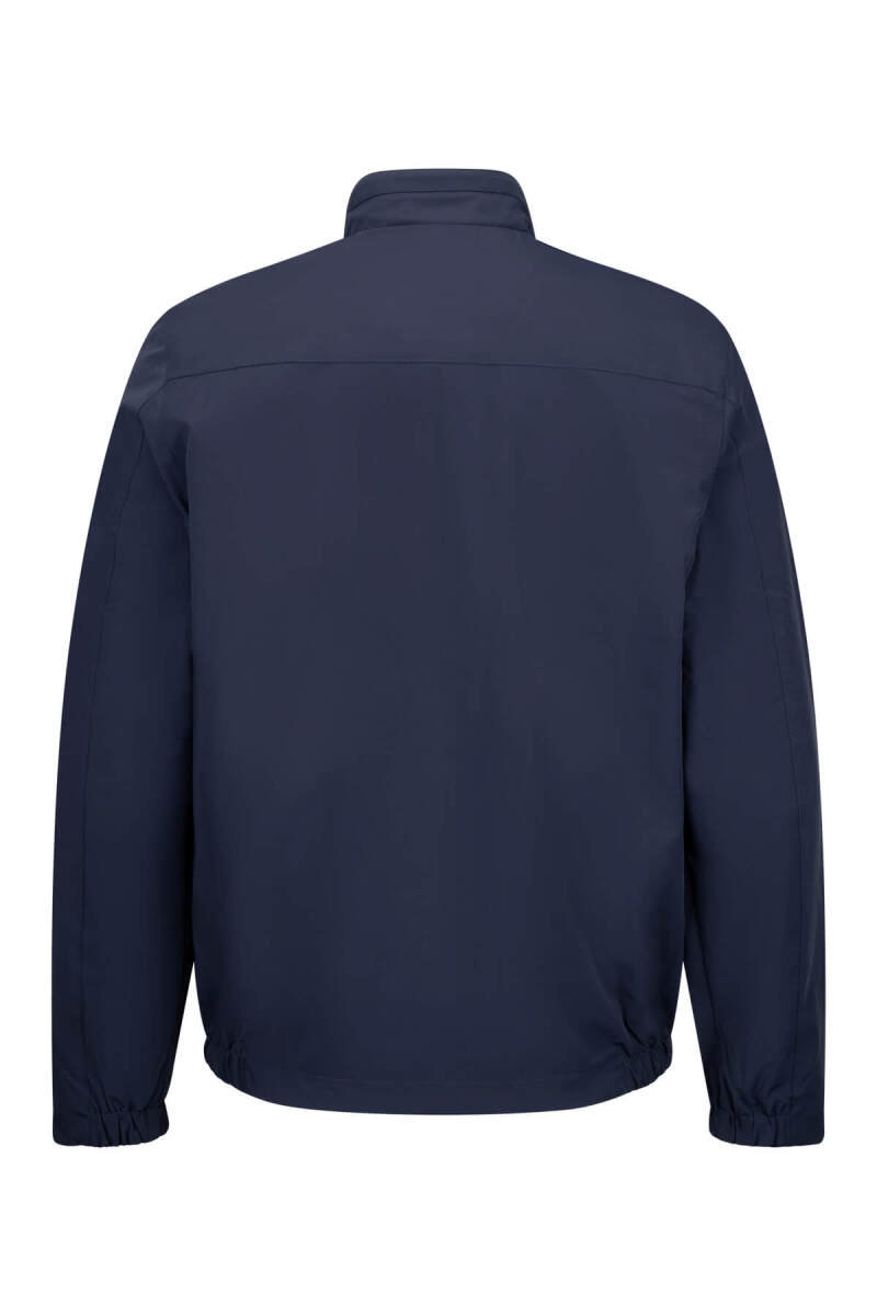 Lacivert - Bej Slim Fit Hakim Yaka Çift Taraflı Mevsimlik Spor Mont - Saykı (1)