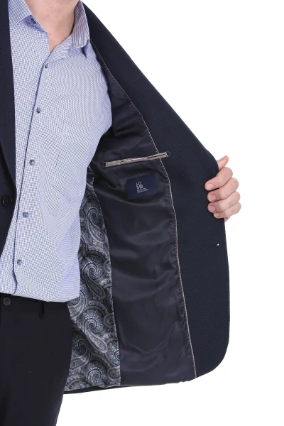 Lacivert Comfort Fit Mono Yaka Casual Ceket - 6