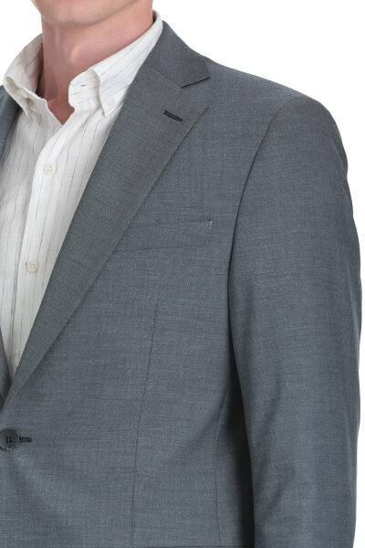 Lacivert Comfort Fit Mono Yaka Klasik Takım Elbise - 6