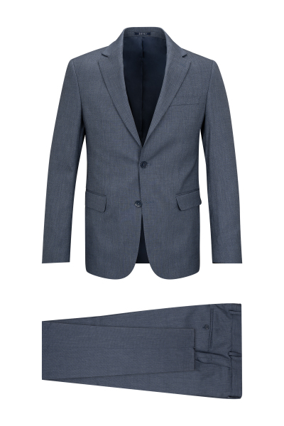 Lacivert Comfort Fit Mono Yaka Takım Elbise 