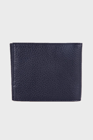 Lacivert %100 Deri Cüzdan - 11