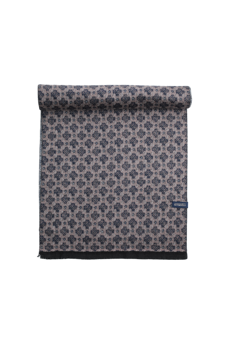 Lacivert Desenli Atkı - Hatemoğlu (1)