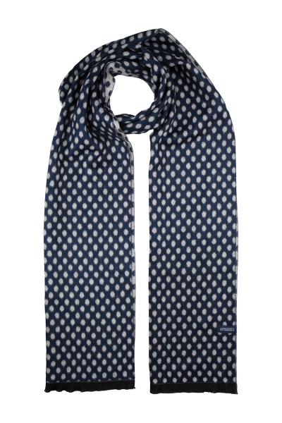 Lacivert Desenli Atkı - 1