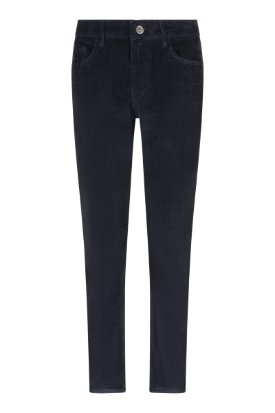 Lacivert Dinamik Fit 5 Cep Kadife Pantolon 