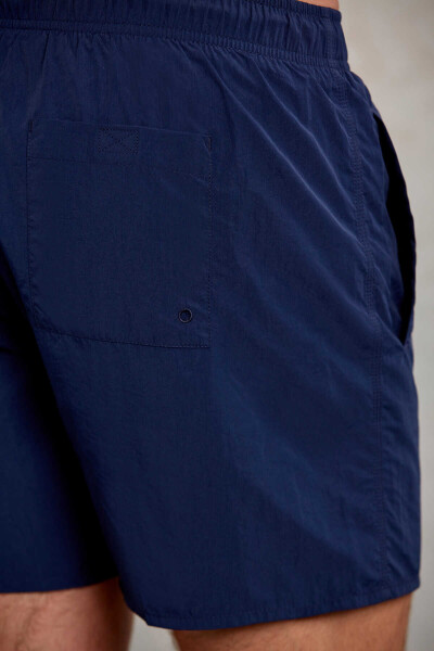 Lacivert Dinamik Fit Yandan Cep Deniz Şortu - 6