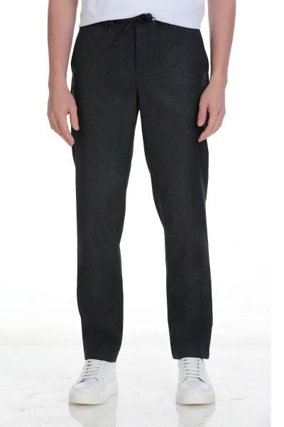 Lacivert Dinamik Fit Yandan Cepli Jogger Pantolon - 2