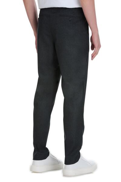 Lacivert Dinamik Fit Yandan Cepli Jogger Pantolon - 5