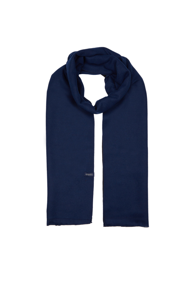 Lacivert İnce Atkı - Hatemoğlu (1)