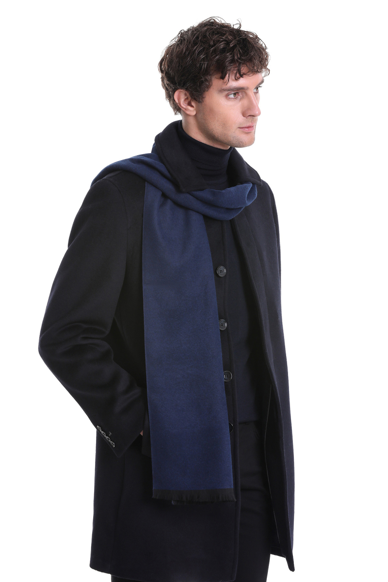 Lacivert Çift Taraflı Atkı - Hatemoğlu (1)